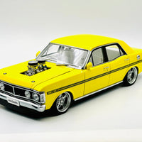 FORD XY FALCON STREET MACHINE “HAZRD” NEON YELLOW - 1:18 SCALE DIECAST MODEL - AUTOart