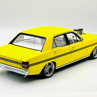 FORD XY FALCON STREET MACHINE “HAZRD” NEON YELLOW - 1:18 SCALE DIECAST MODEL - AUTOart