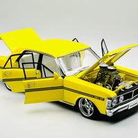 FORD XY FALCON STREET MACHINE “HAZRD” NEON YELLOW - 1:18 SCALE DIECAST MODEL - AUTOart