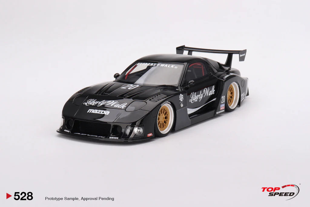 D MODEL MAZDA RX-7 LB スーパーシルエット ブラック D MODEL 1/64 マツダ RX-7 LB スーパーシルエット ブラック
