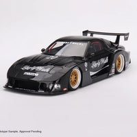 MAZDA RX-7 LB SUPER SILHOUETTE - LIBERTY WALK BLACK - 1:18 SCALE MODEL - TOP SPEED