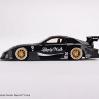 MAZDA RX-7 LB SUPER SILHOUETTE - LIBERTY WALK BLACK - 1:18 SCALE MODEL - TOP SPEED