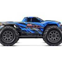 Traxxas Mini Maxx 2S Brushless Electric RC Monster Truck (Blue) - 1:10 Scale