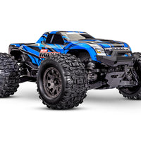 Traxxas Mini Maxx 2S Brushless Electric RC Monster Truck (Blue) - 1:10 Scale