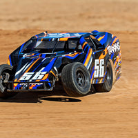 TRAXXAS - SLASH MODIFIED - DIRT OVAL RACER - BLUE - 1:10 SCALE