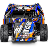TRAXXAS - SLASH MODIFIED - DIRT OVAL RACER - BLUE - 1:10 SCALE