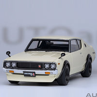 NISSAN SKYLINE 2000 GT-R (KPGC110) TUNED VERSION (WHITE) - 1:18 SCALE MODEL - AUTOart