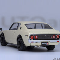 NISSAN SKYLINE 2000 GT-R (KPGC110) TUNED VERSION (WHITE) - 1:18 SCALE MODEL - AUTOart