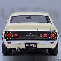 NISSAN SKYLINE 2000 GT-R (KPGC110) TUNED VERSION (WHITE) - 1:18 SCALE MODEL - AUTOart