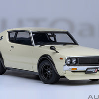 NISSAN SKYLINE 2000 GT-R (KPGC110) TUNED VERSION (WHITE) - 1:18 SCALE MODEL - AUTOart