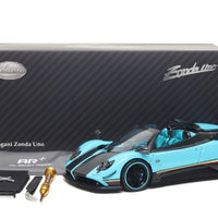 *PRE-ORDER* PAGANI ZONDA UNO - LIGHT BLUE - 1:18 SCALE DIECAST MODEL - ALMOST REAL
