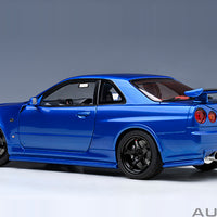 NISSAN SKYLINE R34 GT-R Z-TUNE NISMO (BAYSIDE BLUE) - 1:18 SCALE MODEL - AUTOART