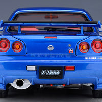 NISSAN SKYLINE R34 GT-R Z-TUNE NISMO (BAYSIDE BLUE) - 1:18 SCALE MODEL - AUTOART