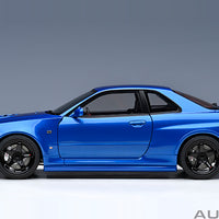 NISSAN SKYLINE R34 GT-R Z-TUNE NISMO (BAYSIDE BLUE) - 1:18 SCALE MODEL - AUTOART