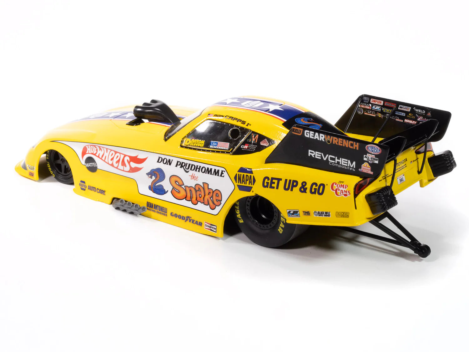 Snap-on NHRA Funny Car ミニカー Ron Capps 2023 Hot Wheels/Snake Funny Car 1:24 Scale NHRA Diecast - Au