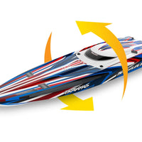 TRAXXAS SPARTAN SR 36" BRUSHLESS BOAT - RED