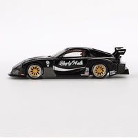 Mazda RX-7 LB-Super Silhouette Liberty Walk - Black - 1:64 Scale Diecast Model - MINI GT