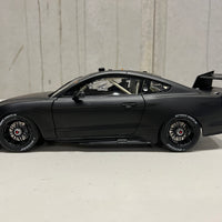 1:18 Ford Mustang GT Supercar - Matte Black Plain Body Edition - Authentic Collectables - RRP $250 NOW $225