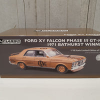 Ford XY Falcon Phase III GT-HO 1971 Bathurst Winner 50th Anniversary GOLD Livery - 1:18 Diecast Model - RRP $299 NOW $249