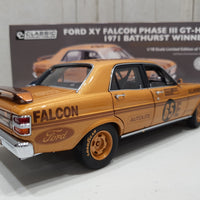 Ford XY Falcon Phase III GT-HO 1971 Bathurst Winner 50th Anniversary GOLD Livery - 1:18 Diecast Model - RRP $299 NOW $249