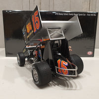 #15 SCHATZ FAMILY CROSSROAD TRUCK STOPS SPRINT CAR - DONNY SCHATZ - FIRST 410 SPRINT WIN - 1:18 SCALE DIECAST MODEL - RRP $225 NOW $200