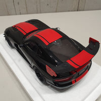 DODGE VIPER 1:28 EDITION ACR 2017 (VENOM BLACK W/ RED STRIPES) 1:18 AUTOART