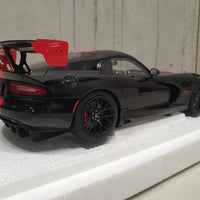 DODGE VIPER 1:28 EDITION ACR 2017 (VENOM BLACK W/ RED STRIPES) 1:18 AUTOART