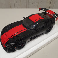 DODGE VIPER 1:28 EDITION ACR 2017 (VENOM BLACK W/ RED STRIPES) 1:18 AUTOART