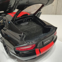 DODGE VIPER 1:28 EDITION ACR 2017 (VENOM BLACK W/ RED STRIPES) 1:18 AUTOART