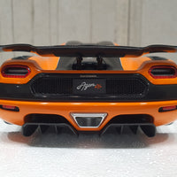 KOENIGSEGG AGERA RS CONE ORANGE/CARBON BLACK/BLACK ACCENTS - 1:18 Scale Composite Model Car - AUTOART