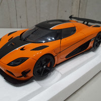 KOENIGSEGG AGERA RS CONE ORANGE/CARBON BLACK/BLACK ACCENTS - 1:18 Scale Composite Model Car - AUTOART