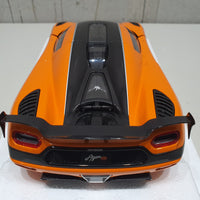 KOENIGSEGG AGERA RS CONE ORANGE/CARBON BLACK/BLACK ACCENTS - 1:18 Scale Composite Model Car - AUTOART