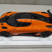 KOENIGSEGG AGERA RS CONE ORANGE/CARBON BLACK/BLACK ACCENTS - 1:18 Scale Composite Model Car - AUTOART