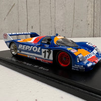 Porsche 962 C No.17 24H Le Mans 1991 - O. Larrauri - J. Pareja - W. Brun - 1:43 Scale Resin Model Car