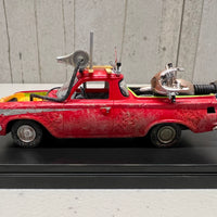 MAD MAX - 1963 EJ HOLDEN UTE WITH GOOSE'S POLICE KAWASAKI BIKE - 1:43 SCALE DIECAST