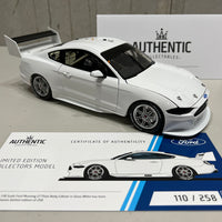 1:18 Ford Mustang GT Supercar - Gloss White Plain Body Edition - Authentic Collectables - RRP $250 NOW $225