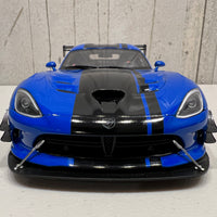 DODGE VIPER ACR 2017 (COMPETITION BLUE W/ BLACK STRIPES) - 1:18 SCALE - AUTOART