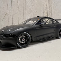 1:18 Ford Mustang GT Supercar - Matte Black Plain Body Edition - Authentic Collectables - RRP $250 NOW $225