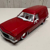 1975 HJ Holden Panelvan "Slammed" LS6 Twin Turbo - Wine Berry- 1:24 Scale Diecast - DDA Collectibles