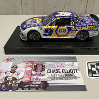 CHASE ELLIOTT 2022 NAPA NASHVILLE RACED WIN 1:24 ELITE DIECAST MODEL