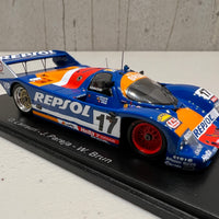 Porsche 962 C No.17 24H Le Mans 1991 - O. Larrauri - J. Pareja - W. Brun - 1:43 Scale Resin Model Car