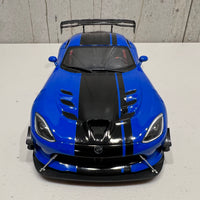 DODGE VIPER ACR 2017 (COMPETITION BLUE W/ BLACK STRIPES) - 1:18 SCALE - AUTOART