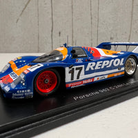 Porsche 962 C No.17 24H Le Mans 1991 - O. Larrauri - J. Pareja - W. Brun - 1:43 Scale Resin Model Car