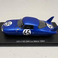CD No.45 24H Le Mans 1964 - P. Lelong - G. Verrier - 1:43 Scale Resin Model Car