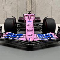 Fernando Alonso 2022 Alpine A522 No.14 BWT Alpine F1 Team - 9th Bahrain GP 1:18 Scale Resin Model Car - Spark - RRP $340 NOW $310