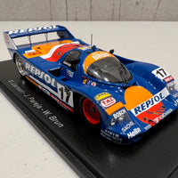 Porsche 962 C No.17 24H Le Mans 1991 - O. Larrauri - J. Pareja - W. Brun - 1:43 Scale Resin Model Car