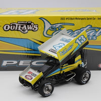 Justin Peck 2022 Buch Motorsports #13 1:18 Sprint Car Diecast