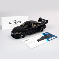 1:18 Ford Mustang GT Supercar - Matte Black Plain Body Edition - Authentic Collectables - RRP $250 NOW $225