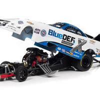 AUTO WORLD 2021 JOHN FORCE PEAK BLUE DEF CHEVY CAMARO FUNNY CAR 1:24 SCALE DIECAST