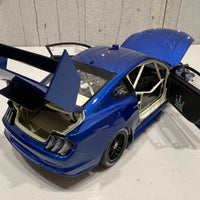 1:18 Ford Mustang GT Supercar - Metallic Blue Plain Body Edition - Authentic Collectables - RRP $250 NOW $225